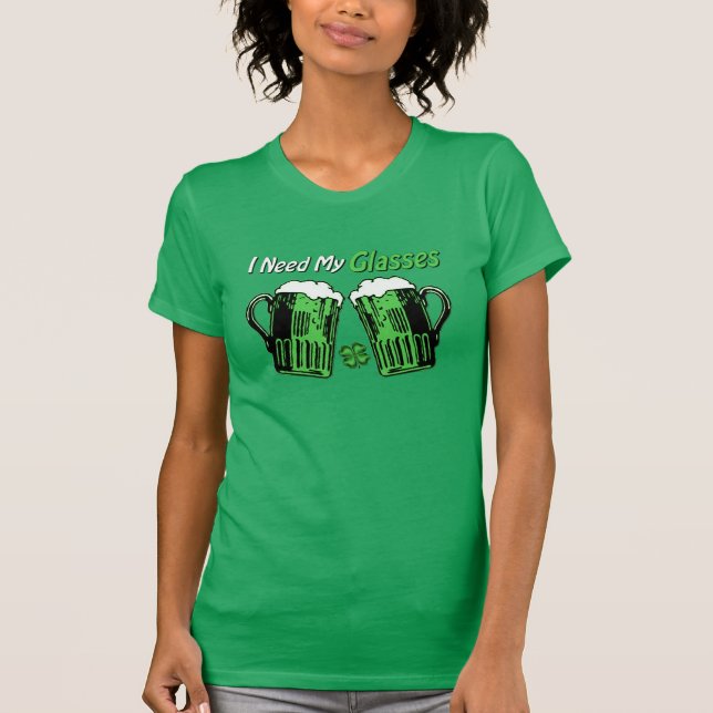 Green Beer St. Patrick's Day Humour Women's T-Shir T-Shirt (Front)