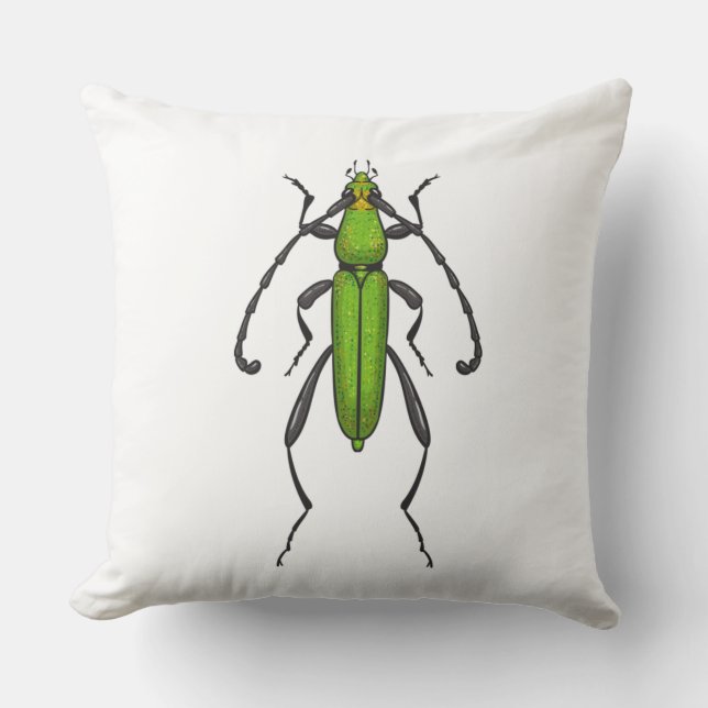 Green beetle cushion (Front)