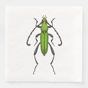 Green beetle napkin