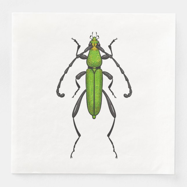 Green beetle napkin (Front)
