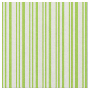 Green & Beige Coloured Striped Pattern Fabric