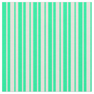 Green & Beige Coloured Stripes Pattern Fabric