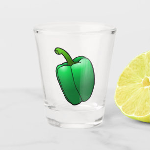Green Bell Pepper Shot Glass