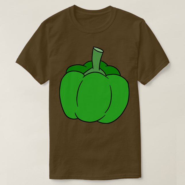 Green Bell Pepper T-Shirt (Design Front)