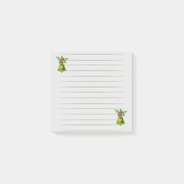 Green Bell Post-it Notes  (Front)