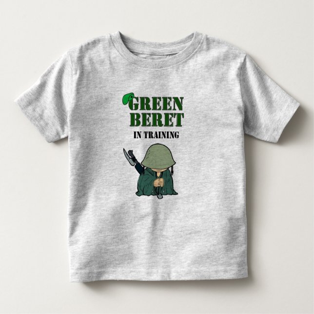 Green Beret In Training Toddler T-Shirt (Front)