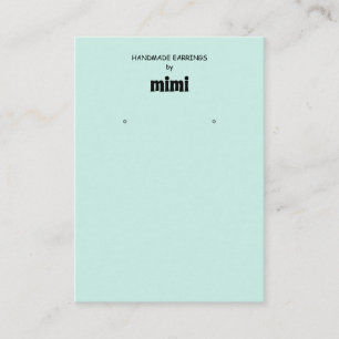 Green Bible Verse Earring Display Business Card