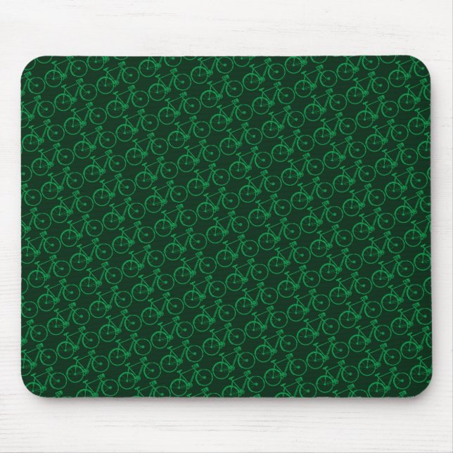 green bicycle . biking cool mouse pad (Front)