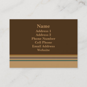 green biege business card