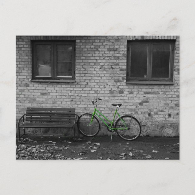 Green bike postcard (Front)