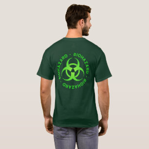 Green Biohazard Symbol Hoodie T-Shirt