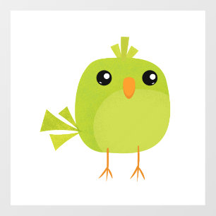 Green Bird Cartoon  