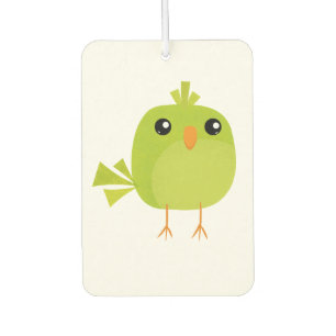 Green Bird Cartoon   Car Air Freshener