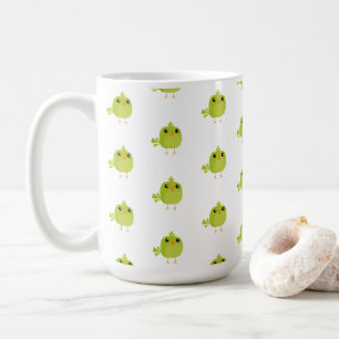 Green Bird Cartoon   Coffee Mug