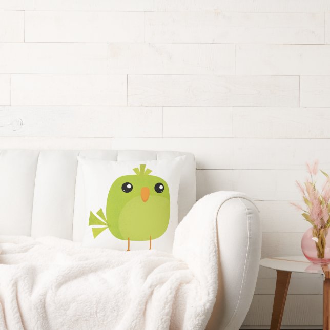 Green Bird Cartoon  Cushion (Couch)