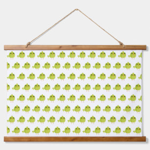 Green Bird Cartoon Hanging Tapestry