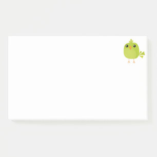 Green Bird Cartoon   Post-it Notes