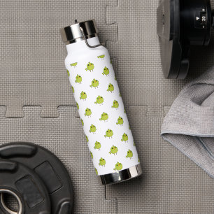 Green Bird Cartoon Water Bottle