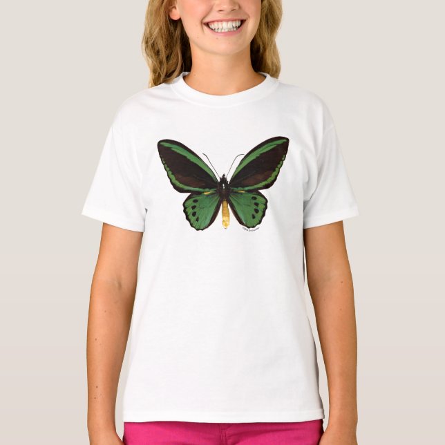 Green Birdwing Butterfly T-Shirt (Front)