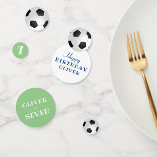 Green Birthday Soccer Ball Football Birthday Party Confetti