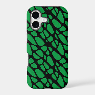 Green Black Abstract Organic Skin Pattern