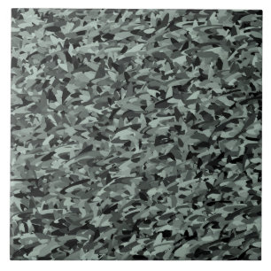 Green Black Abstract Pattern Tile