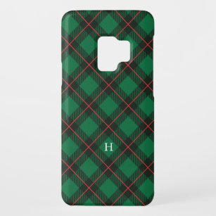 Green black and red plaid pattern Case-Mate samsung galaxy s9 case