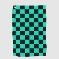 Green Black Chequered Check Pattern