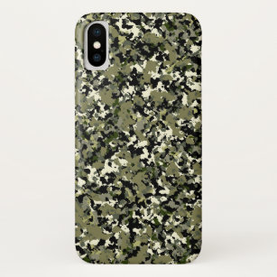 Green Black Cream Camouflage Pattern Print Case-Mate iPhone Case