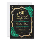 Green Black Gold Surprise 60th Birthday