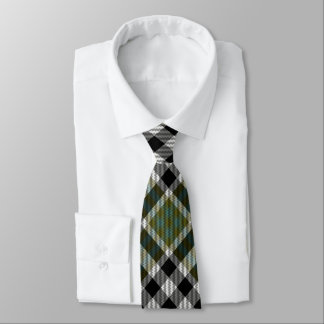 Green & Black Plaid Necktie