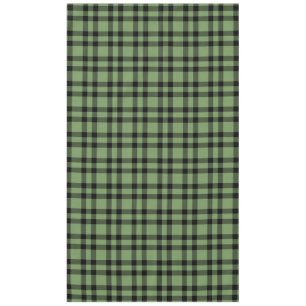 Green Black Plaid Pattern Tablecloth