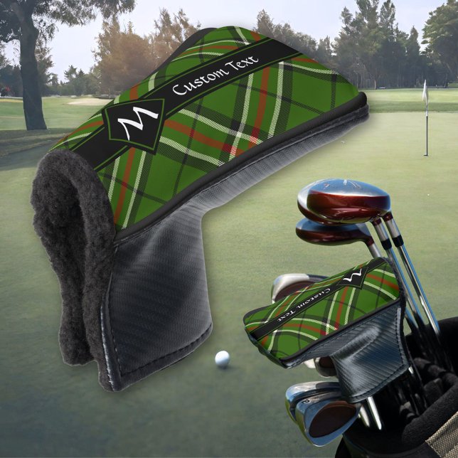 Green, Black, Red and White Tartan Golf Head Cover (Creator Uploaded)