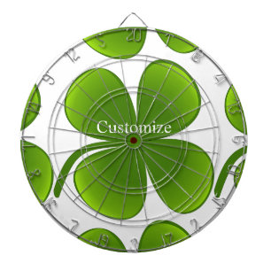 green/black Shamrock St Patrick's Day Thunder_Cove Dartboard