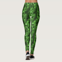 Green & Black Skulls