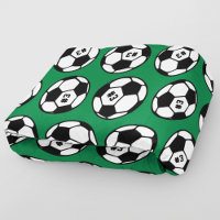 Green Black Soccer Ball Number Pattern