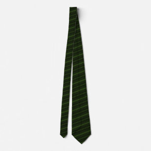 Green & Black Striped Tie