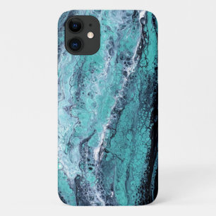 Green Black Swirl Case-Mate iPhone Case