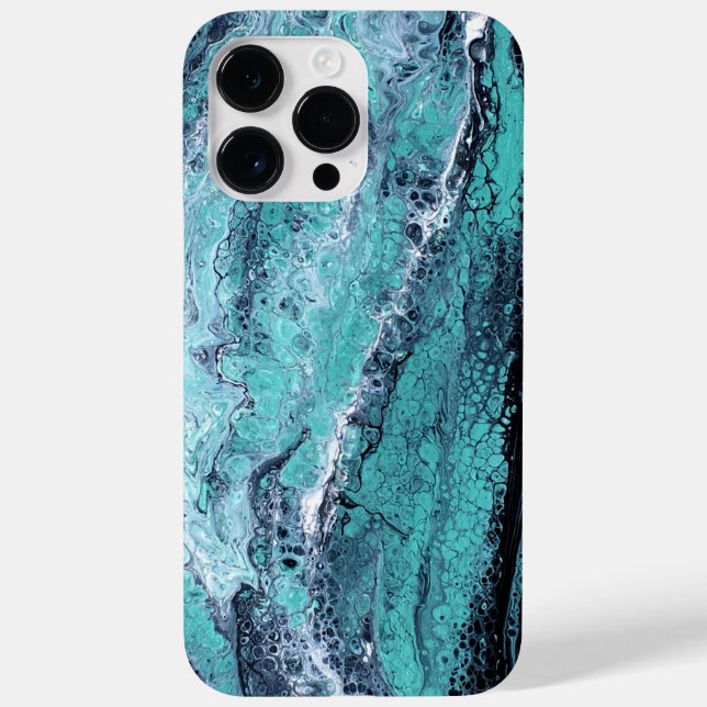 Green Black Swirl Case-Mate iPhone Case (Back)