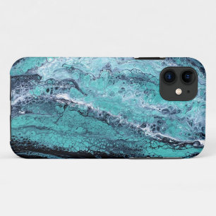 Green Black Swirl Case-Mate iPhone Case
