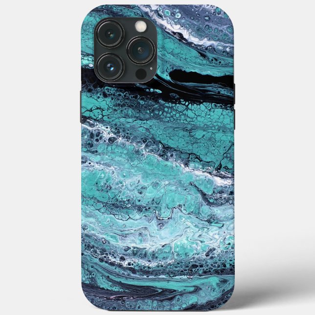 Green Black Swirl Case-Mate iPhone Case (Back)