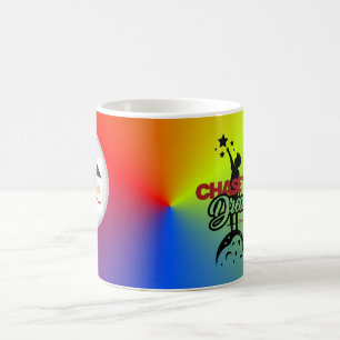 green black typography  coffee mug