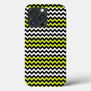 Green Black White Chevron Zigzag iPhone 13 Pro Case