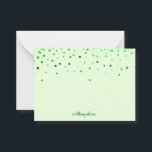 Green Blank Wedding Advice Card, Wife, Mummy Card<br><div class="desc">Clean blank card for wedding advice,  mum advice,  wife advice card to present in elegant way in confetti design.</div>