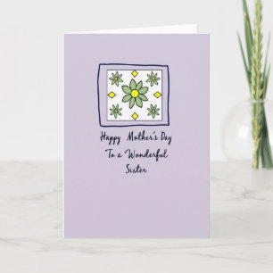 Green Bloom Mothers Card
