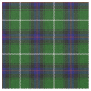 Green blue and red plaid fabric