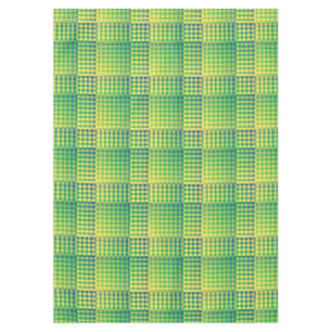 Green Blue Checker Abstract Pattern Tablecloth