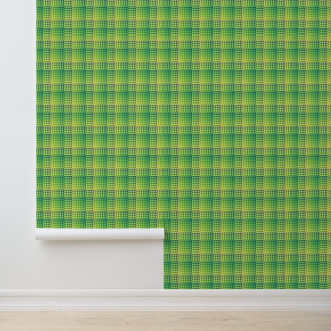 Green Blue Checker Abstract Pattern Wallpaper (Application)