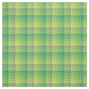 Green Blue Chequered Abstract Pattern Fabric