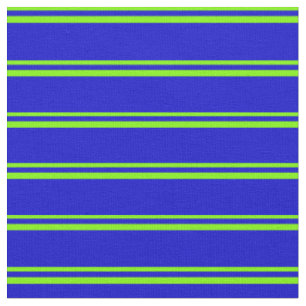 Green & Blue Coloured Striped Pattern Fabric